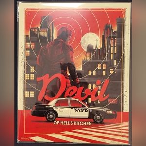 Daredevil 8x10 art print by artist Derek Payne. Numbered 359/1150